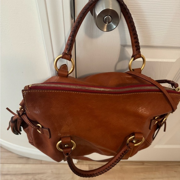 Dooney & Bourke Florentine Satchel in Brown / Natural - Picture 2 of 8